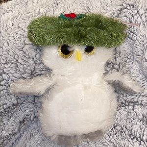 Cute Christmas Owl Stuffed Animal GANZ